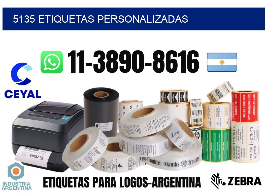 5135 etiquetas personalizadas