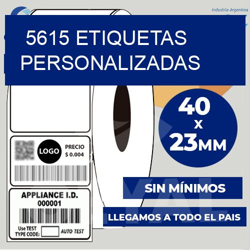 5615 etiquetas personalizadas
