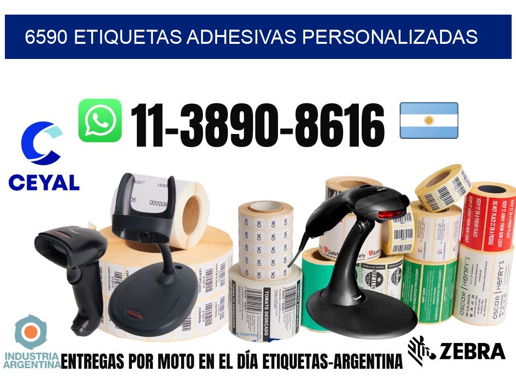 6590 Etiquetas adhesivas personalizadas