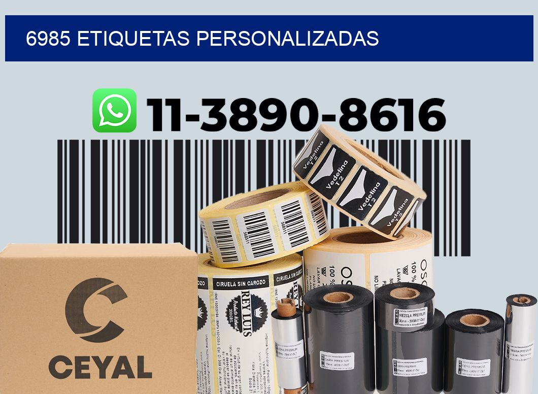 6985 etiquetas personalizadas