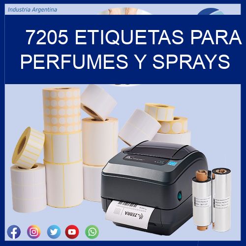 7205 Etiquetas para perfumes y sprays