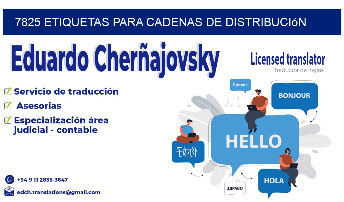 7825 Etiquetas para cadenas de distribución