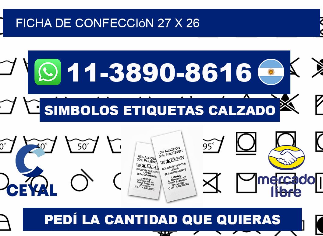 Ficha de confección 27 x 26