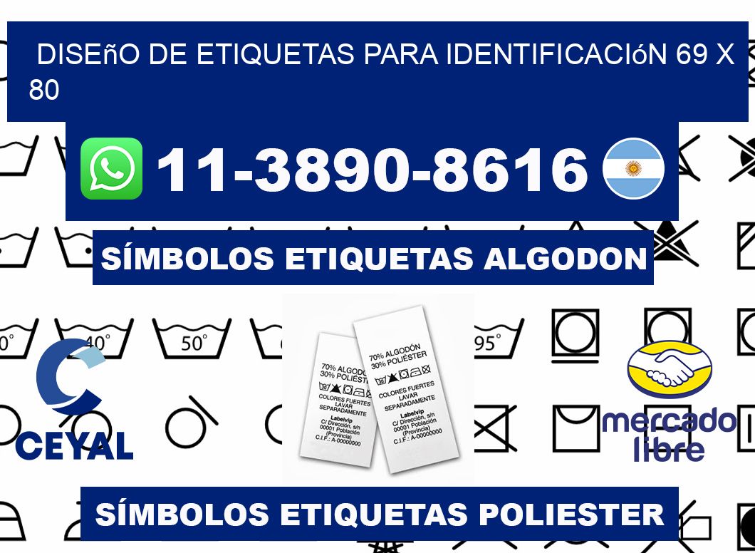 diseño de etiquetas para identificación 69 x 80