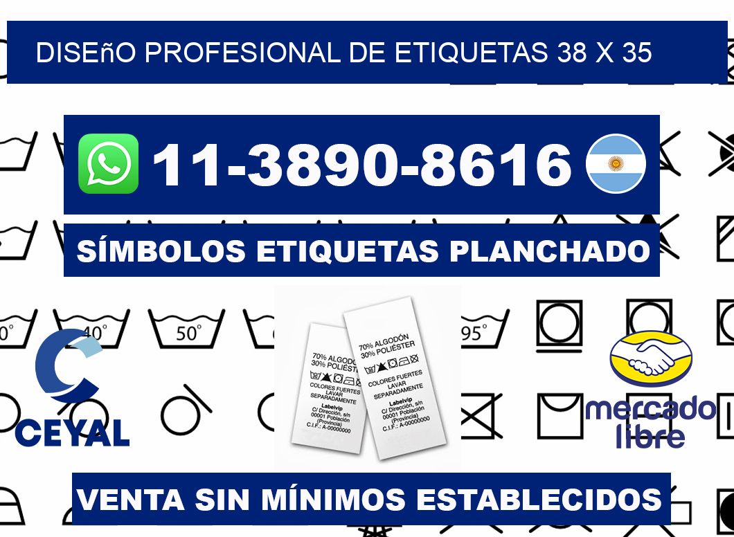 diseño profesional de etiquetas 38 x 35