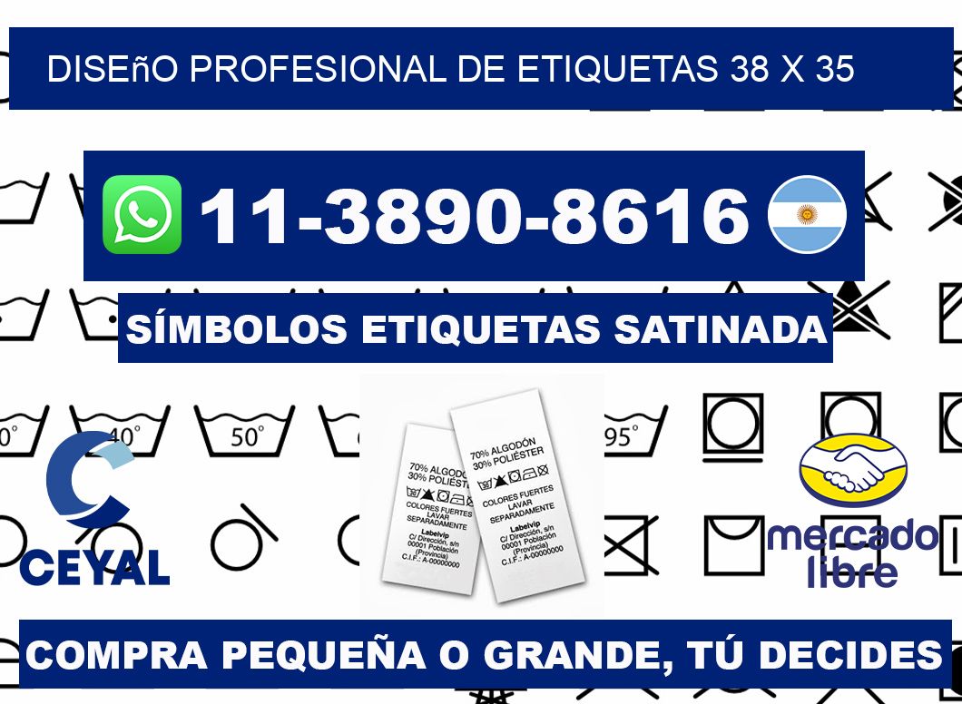 diseño profesional de etiquetas 38 x 35