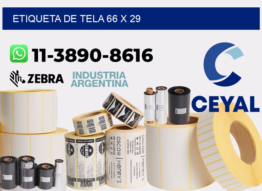 etiqueta de tela 66 x 29