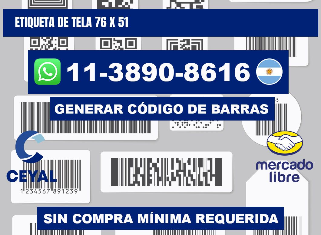 etiqueta de tela 76 x 51