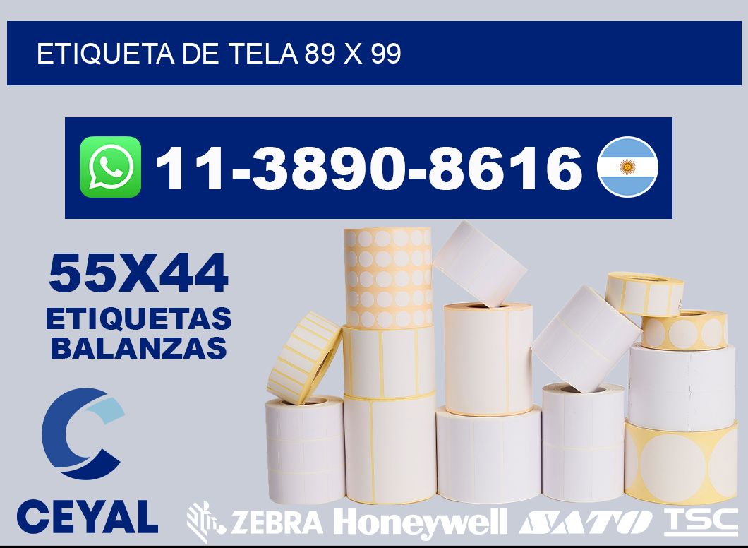 etiqueta de tela 89 x 99