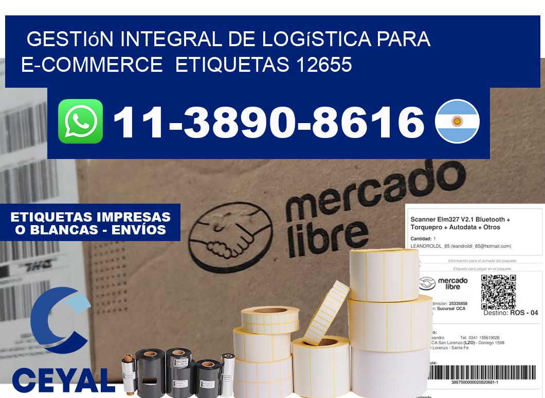 Gestión integral de logística para e-commerce  etiquetas 12655