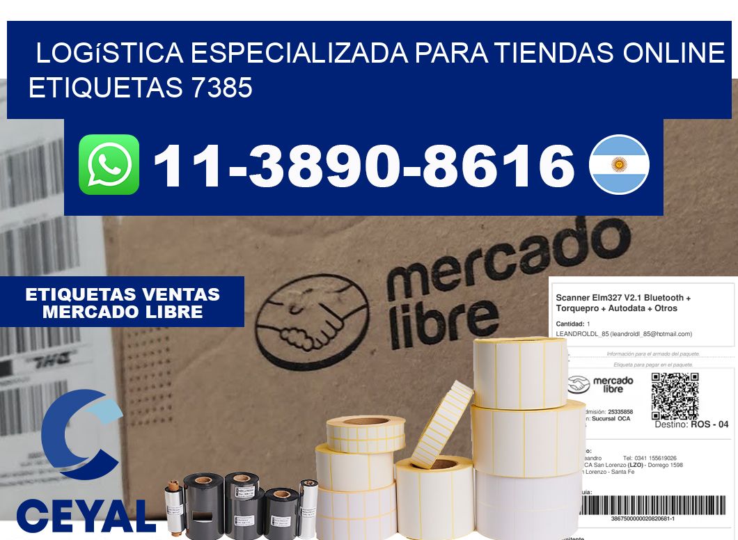 Logística especializada para tiendas online etiquetas 7385