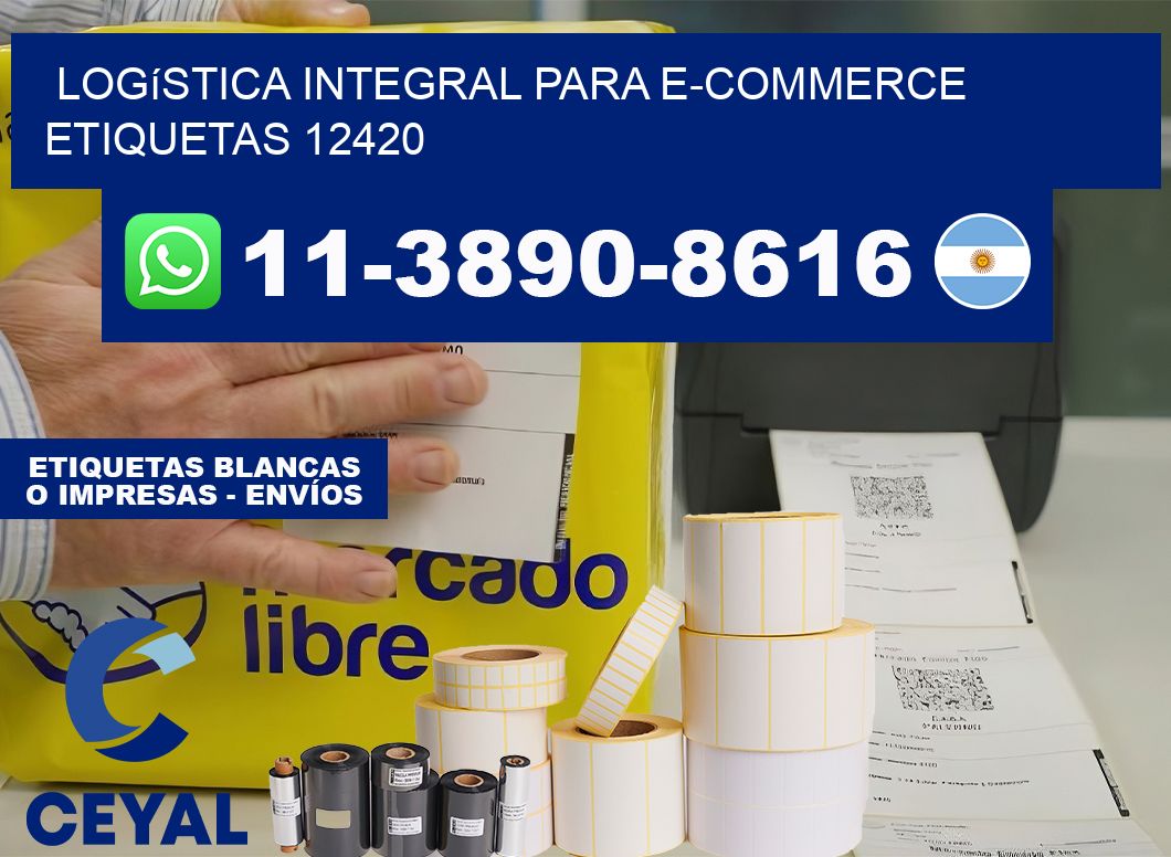 Logística integral para e-commerce  etiquetas 12420