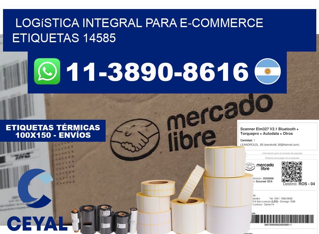 Logística integral para e-commerce  etiquetas 14585