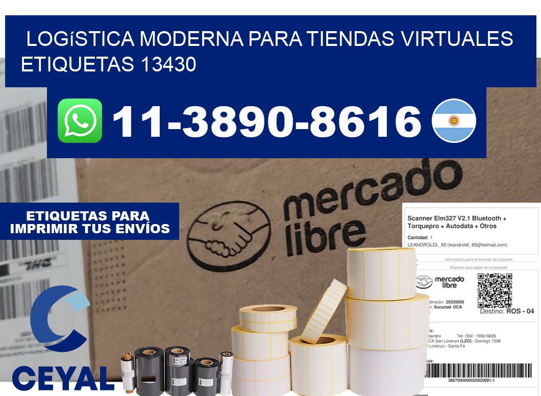 Logística moderna para tiendas virtuales  etiquetas 13430