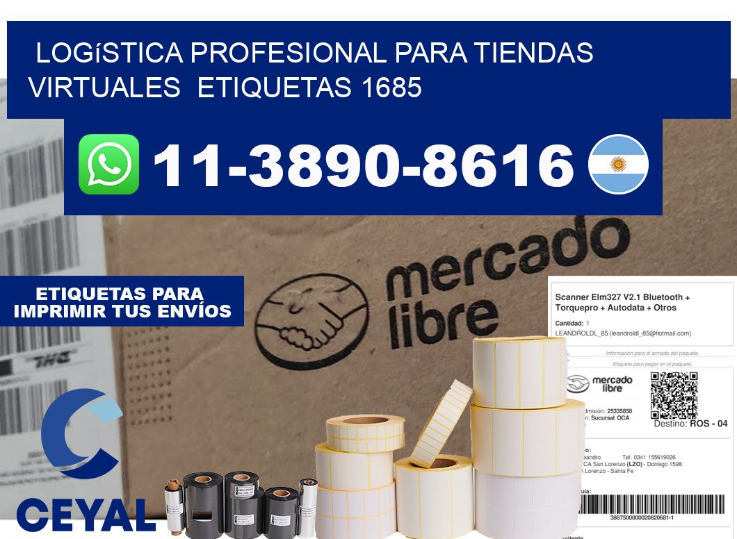 Logística profesional para tiendas virtuales  etiquetas 1685
