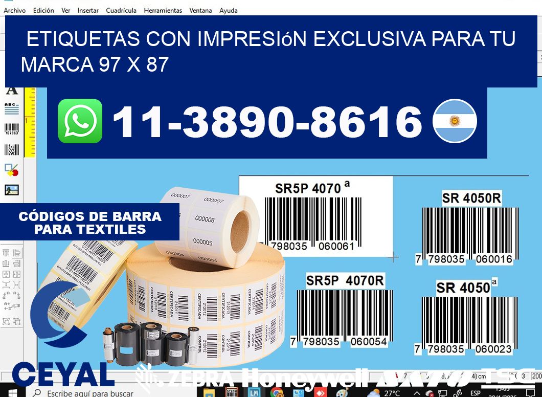 etiquetas con impresión exclusiva para tu marca 97 x 87