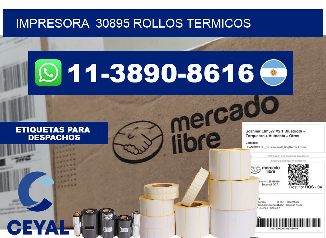 impresora  30895 rollos termicos