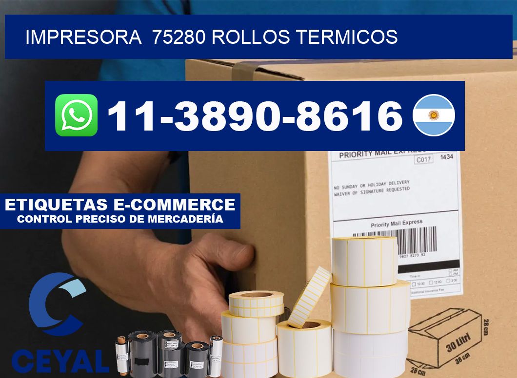 impresora 75280 rollos termicos