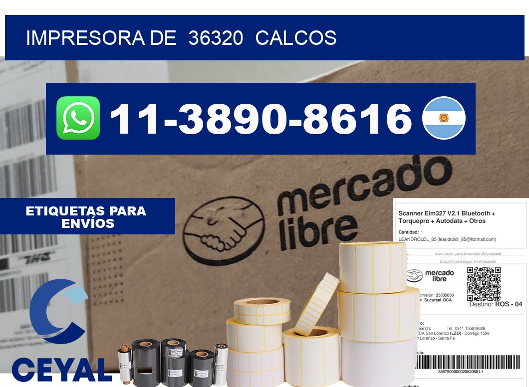 impresora de  36320  calcos