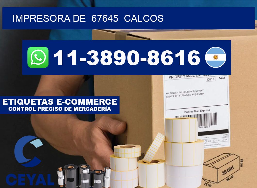 impresora de  67645  calcos