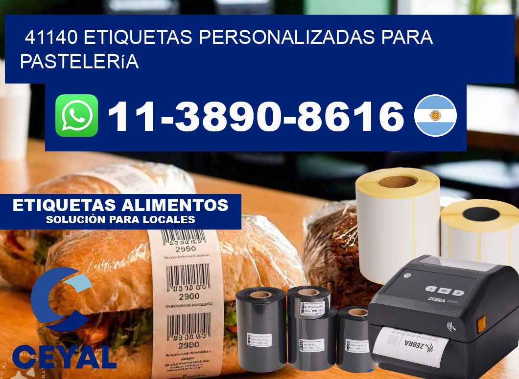 41140 etiquetas personalizadas para pastelería