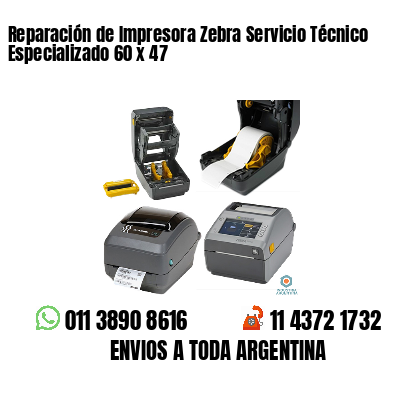 Reparación de Impresora Zebra Servicio Técnico Especializado 60 x 47