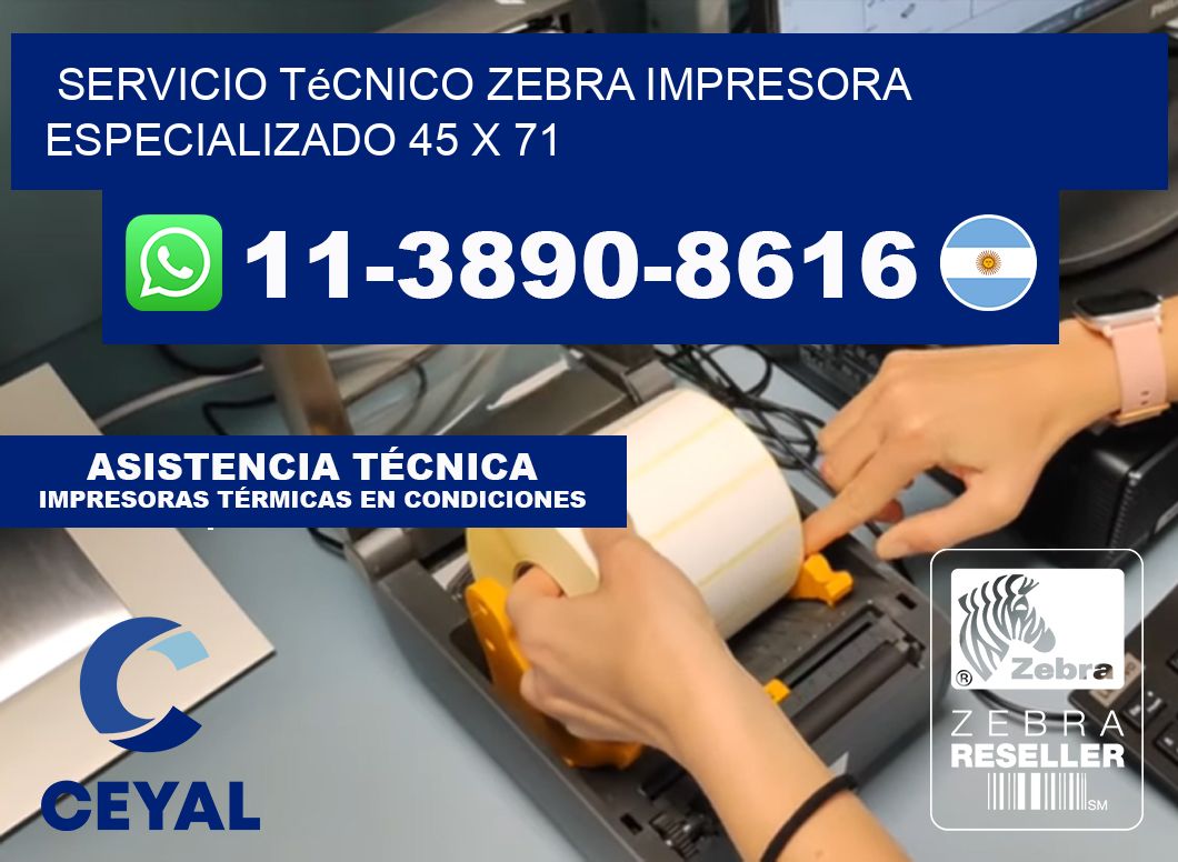 Servicio Técnico Zebra Impresora Especializado 45 x 71