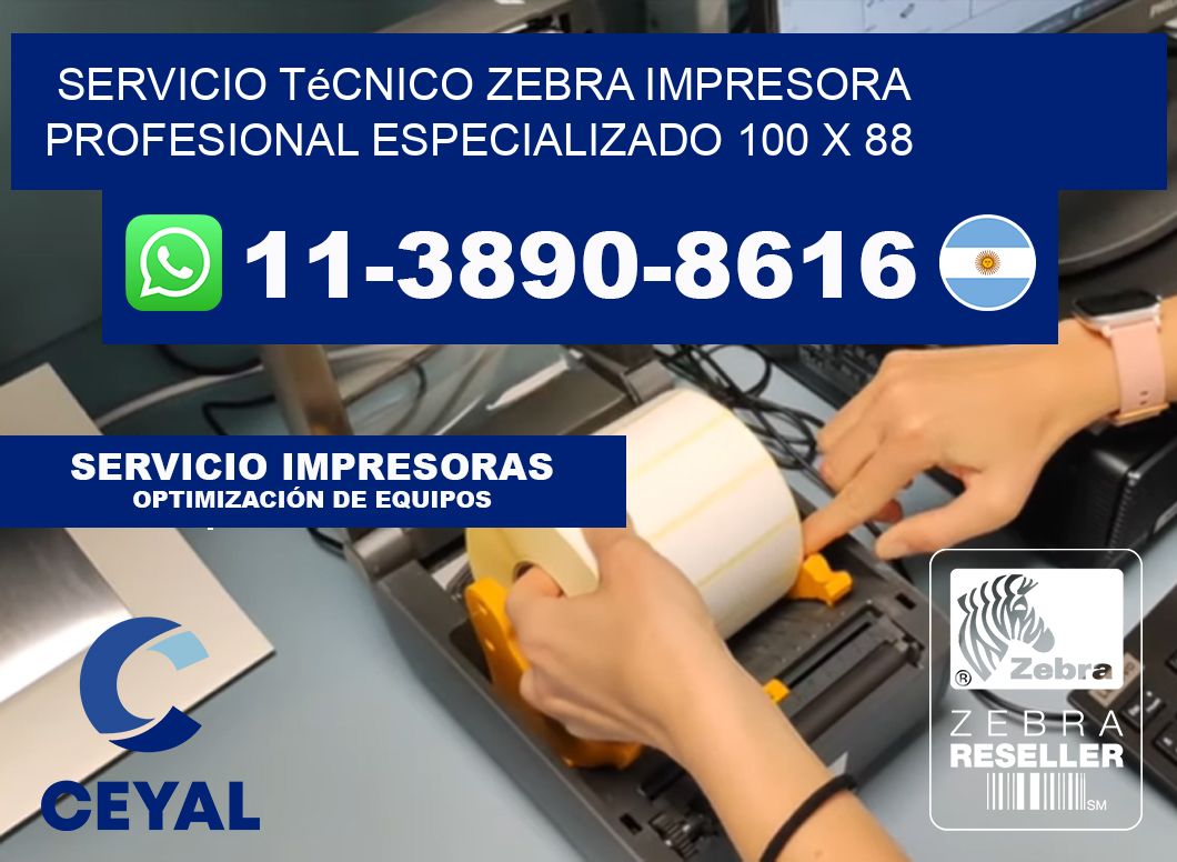 Servicio Técnico Zebra Impresora Profesional Especializado 100 x 88