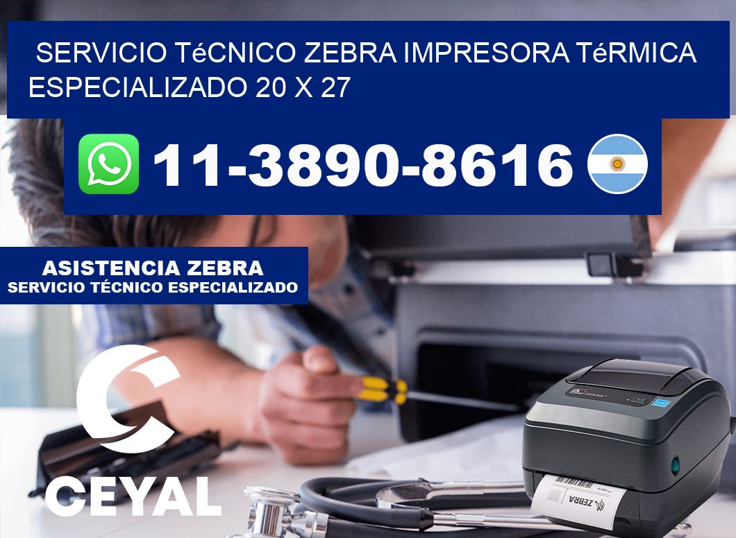 Servicio Técnico Zebra Impresora Térmica Especializado 20 x 27