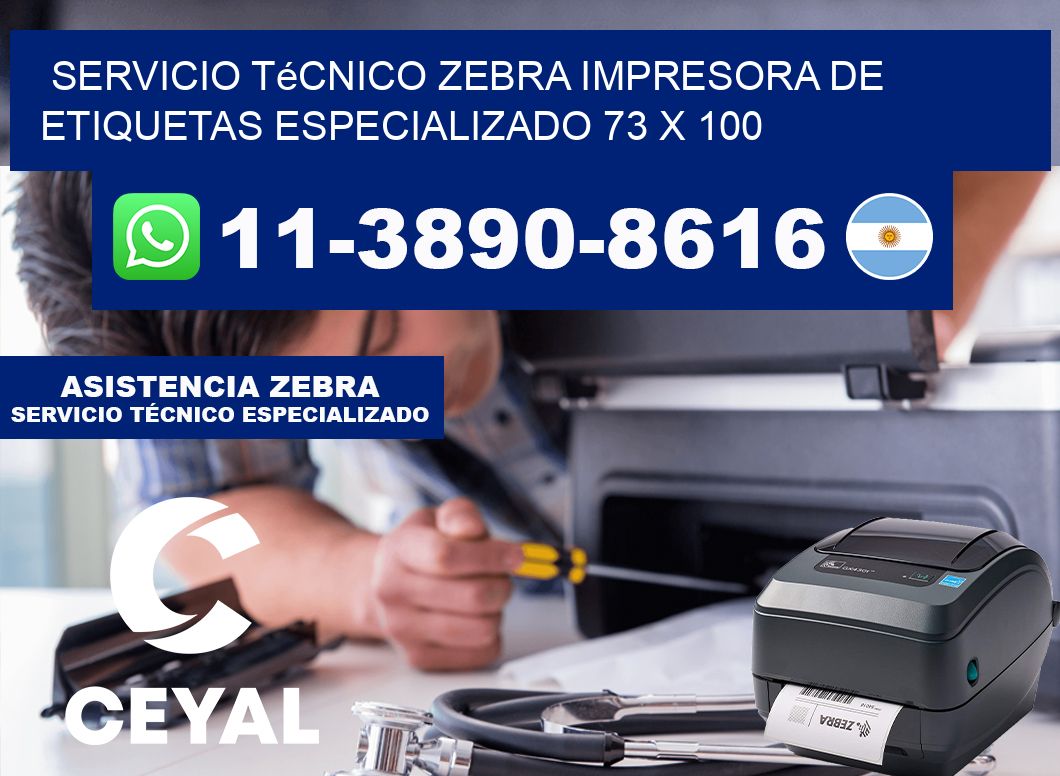 Servicio Técnico Zebra Impresora de Etiquetas Especializado 73 x 100