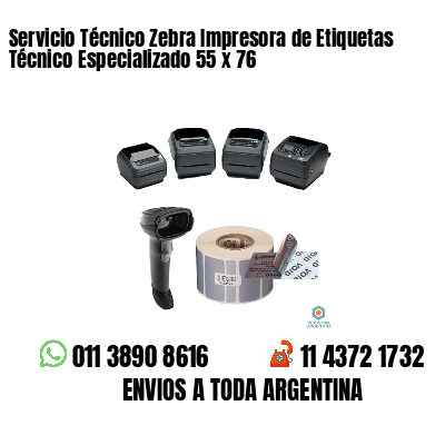 Servicio Técnico Zebra Impresora de Etiquetas Técnico Especializado 55 x 76