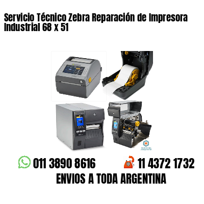 Servicio Técnico Zebra Reparación de Impresora Industrial 68 x 51