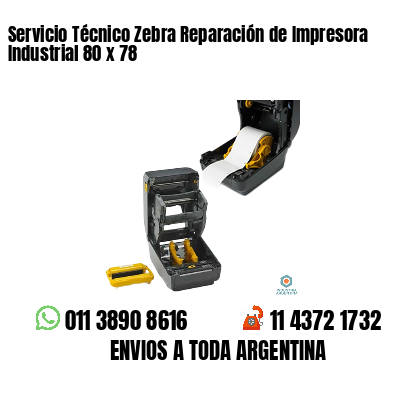 Servicio Técnico Zebra Reparación de Impresora Industrial 80 x 78