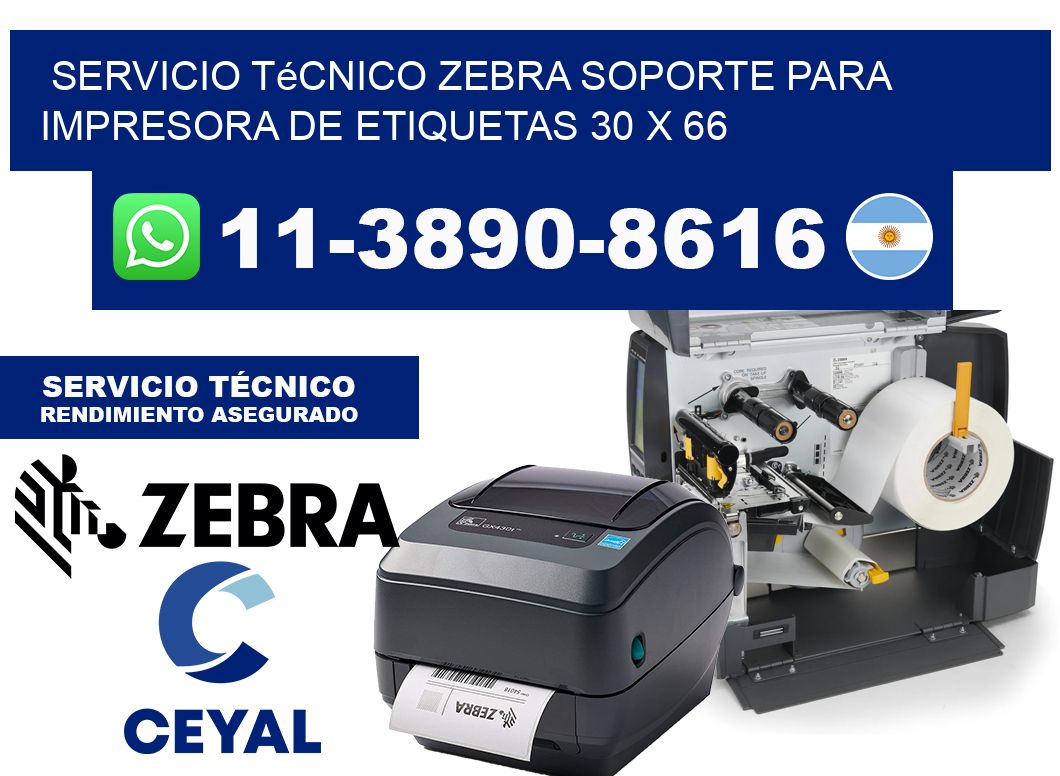 Servicio Técnico Zebra Soporte para Impresora de Etiquetas 30 x 66