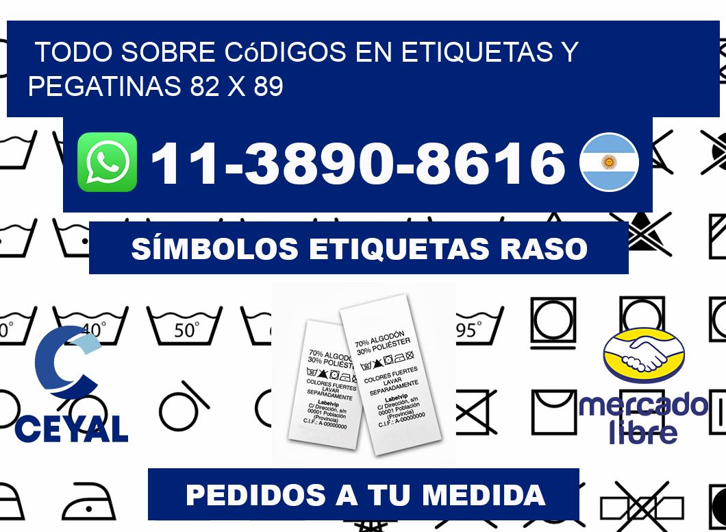 Todo sobre códigos en etiquetas y pegatinas 82 x 89