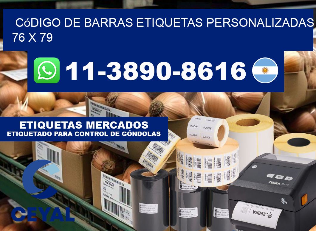 código de barras etiquetas personalizadas 76 x 79