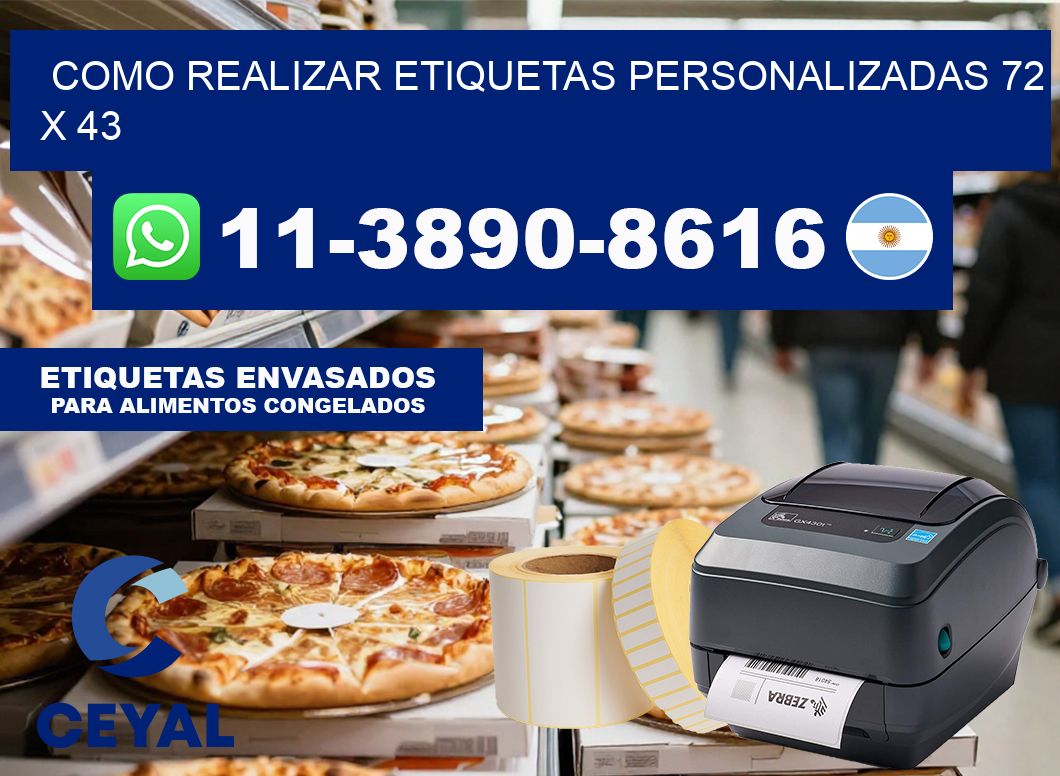 como realizar etiquetas personalizadas 72 x 43