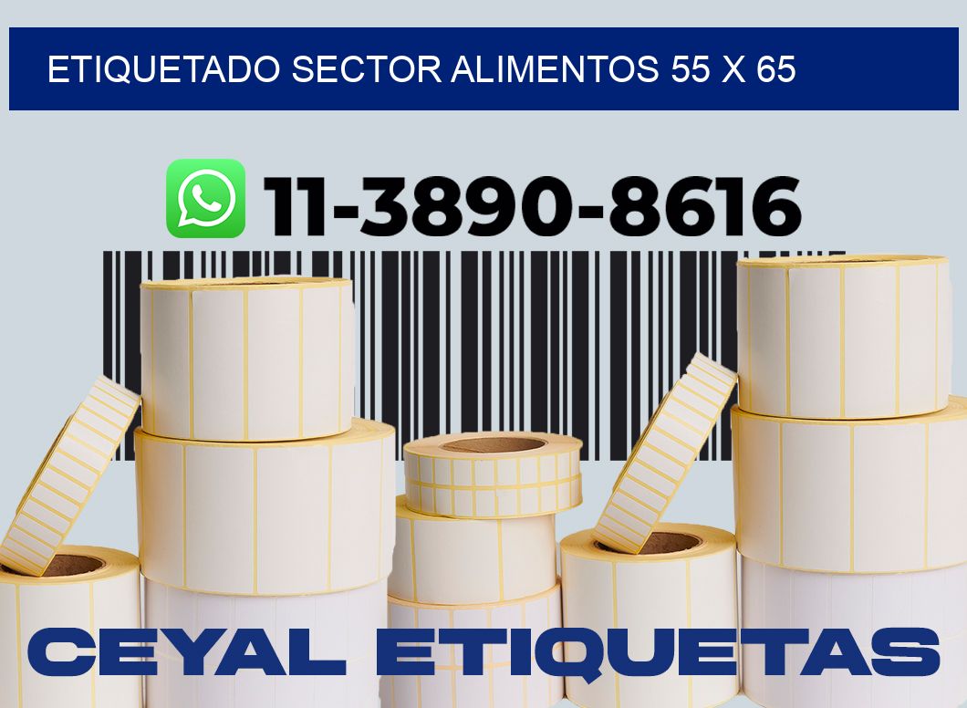 etiquetado sector alimentos 55 x 65