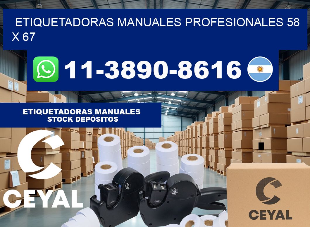 etiquetadoras manuales profesionales 58 x 67