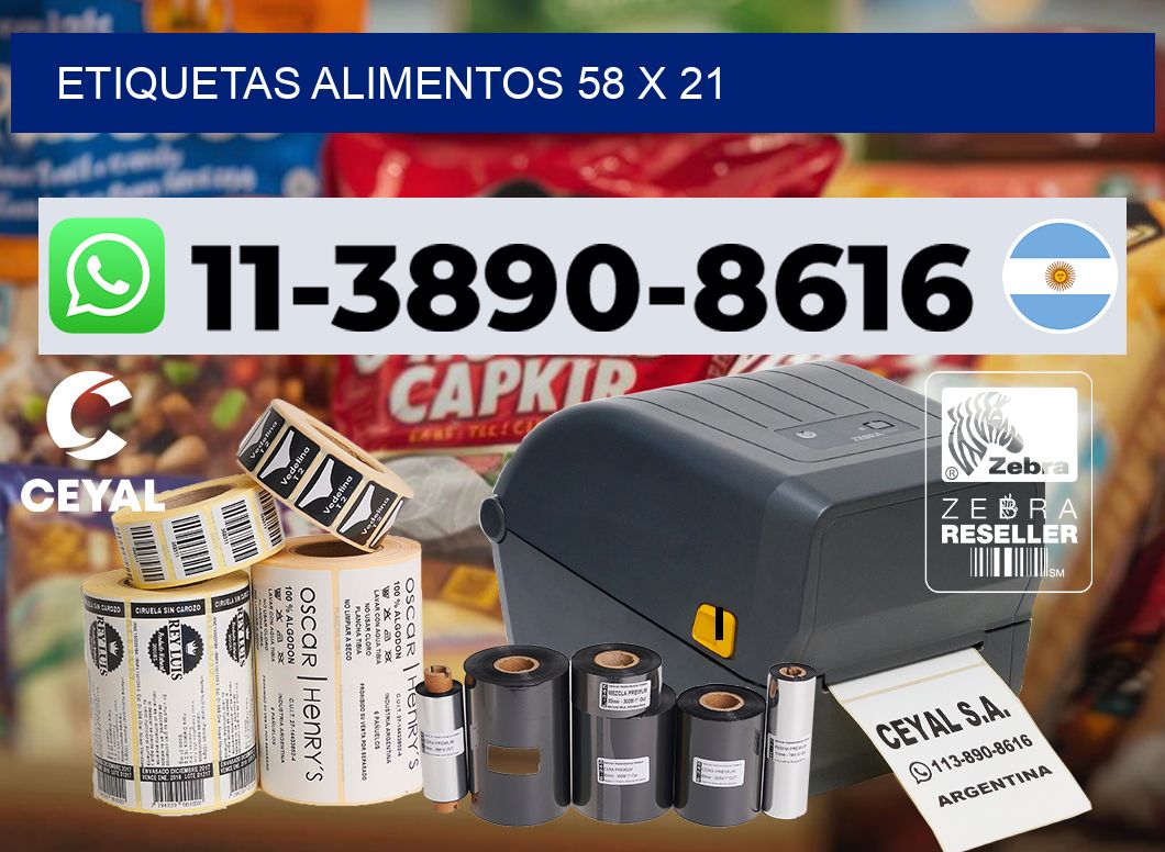 etiquetas alimentos 58 x 21