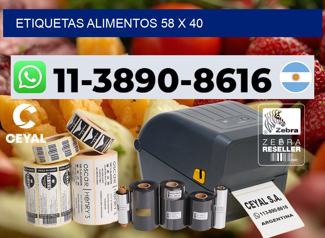 etiquetas alimentos 58 x 40