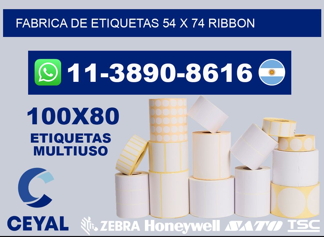 fabrica de etiquetas 54 x 74 ribbon