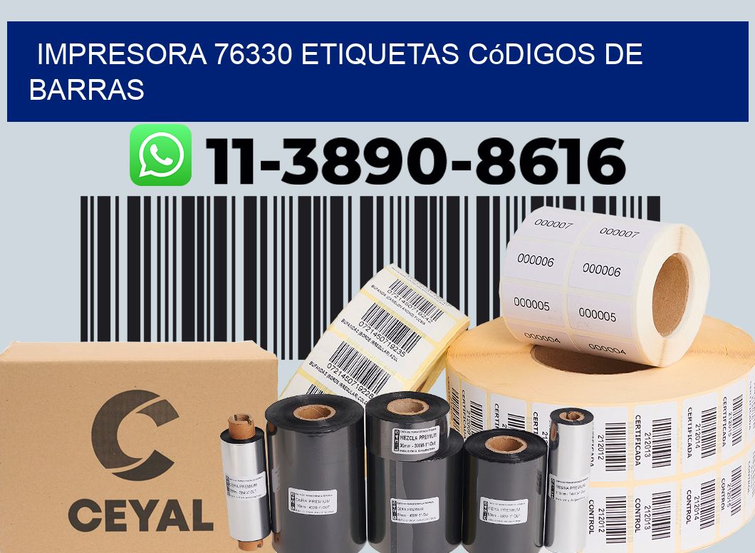 impresora 76330 etiquetas códigos de barras