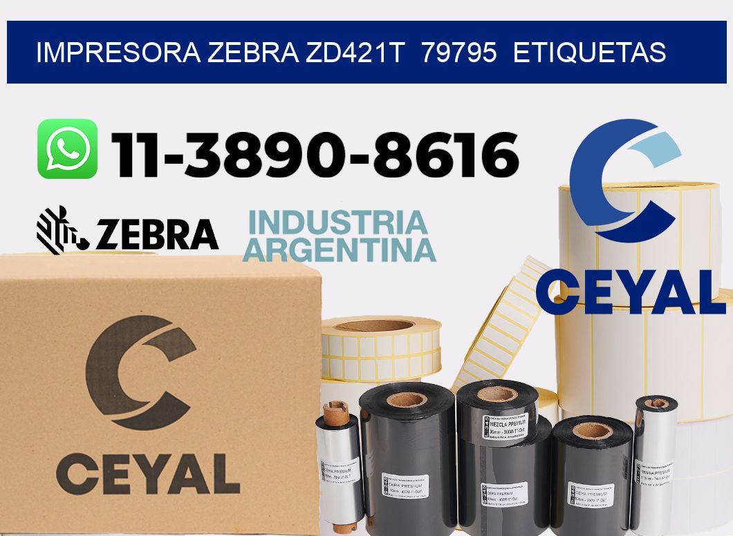 impresora zebra zd421t  79795  etiquetas