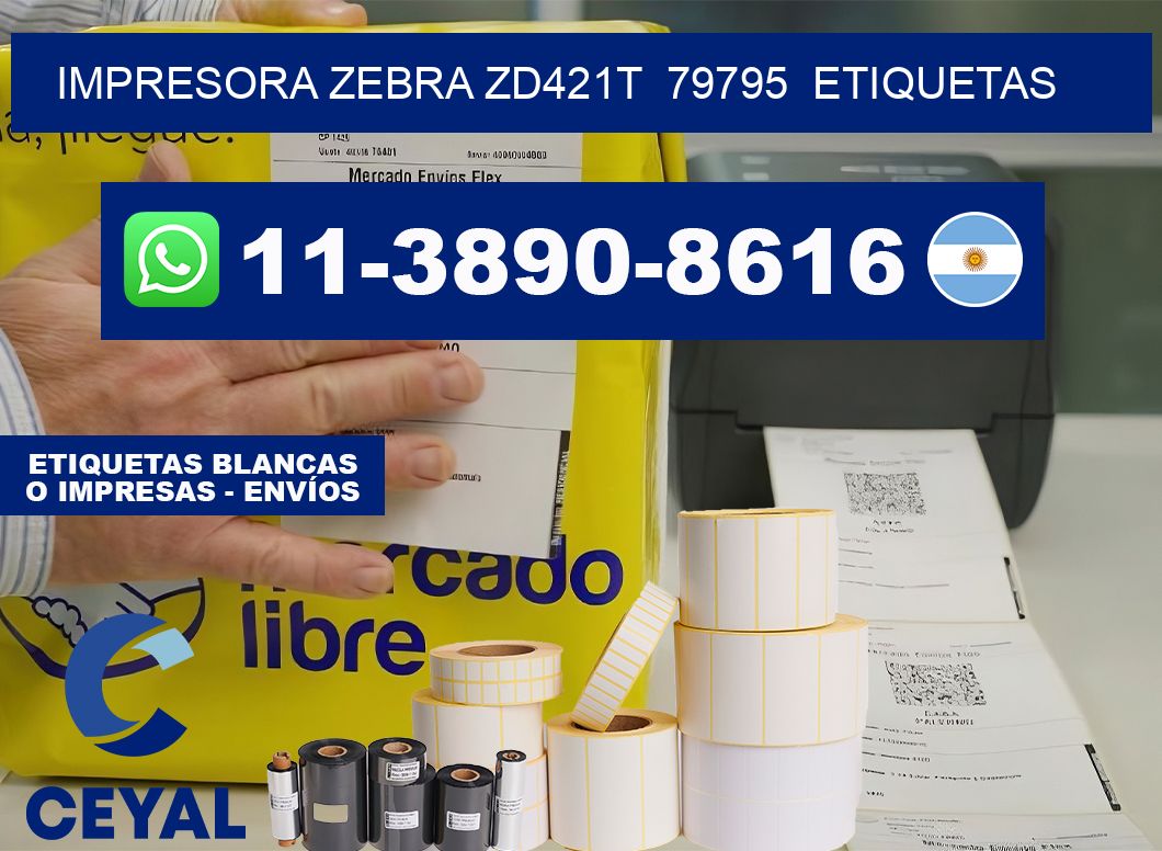impresora zebra zd421t  79795  etiquetas