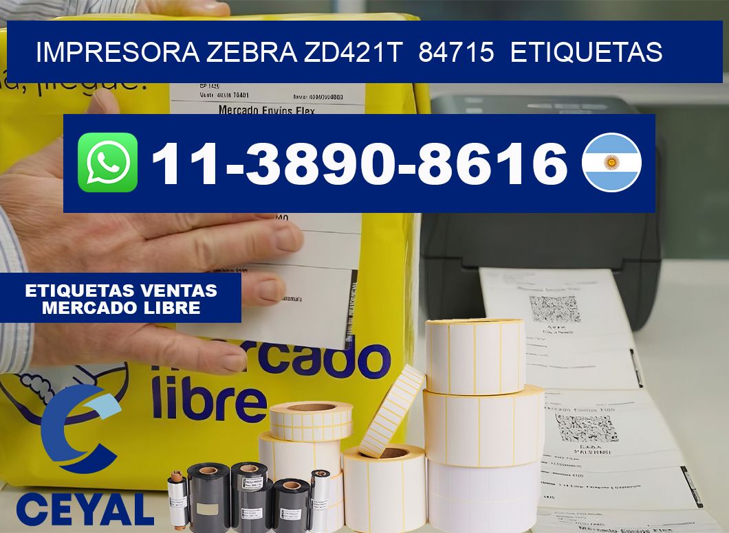 impresora zebra zd421t  84715  etiquetas