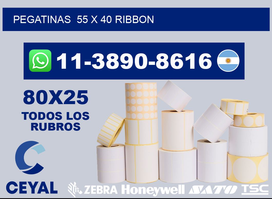 pegatinas  55 x 40 ribbon