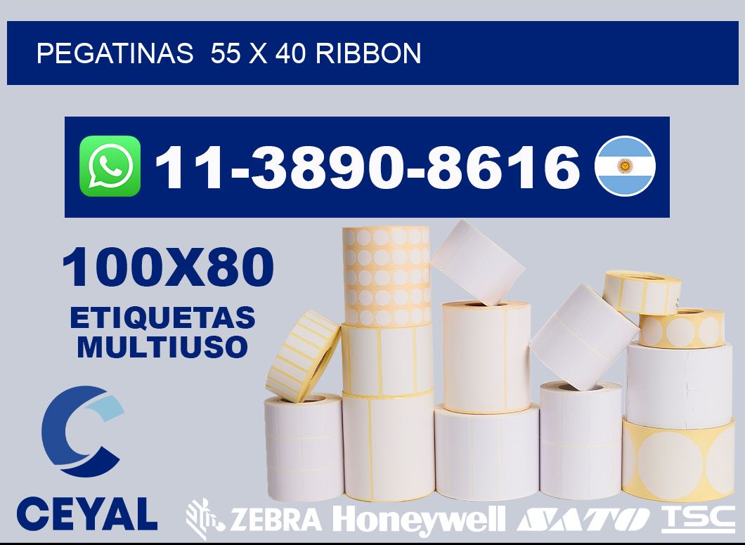 pegatinas  55 x 40 ribbon