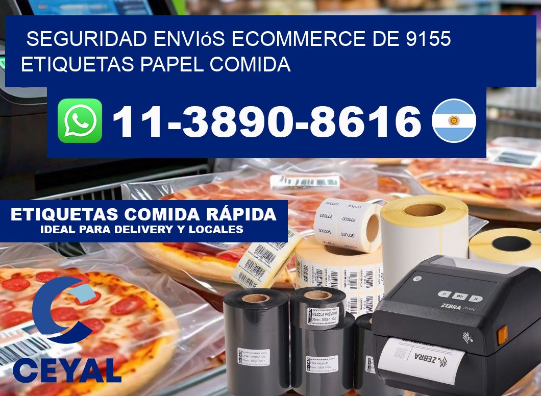 seguridad enviós ecommerce de 9155 etiquetas papel comida