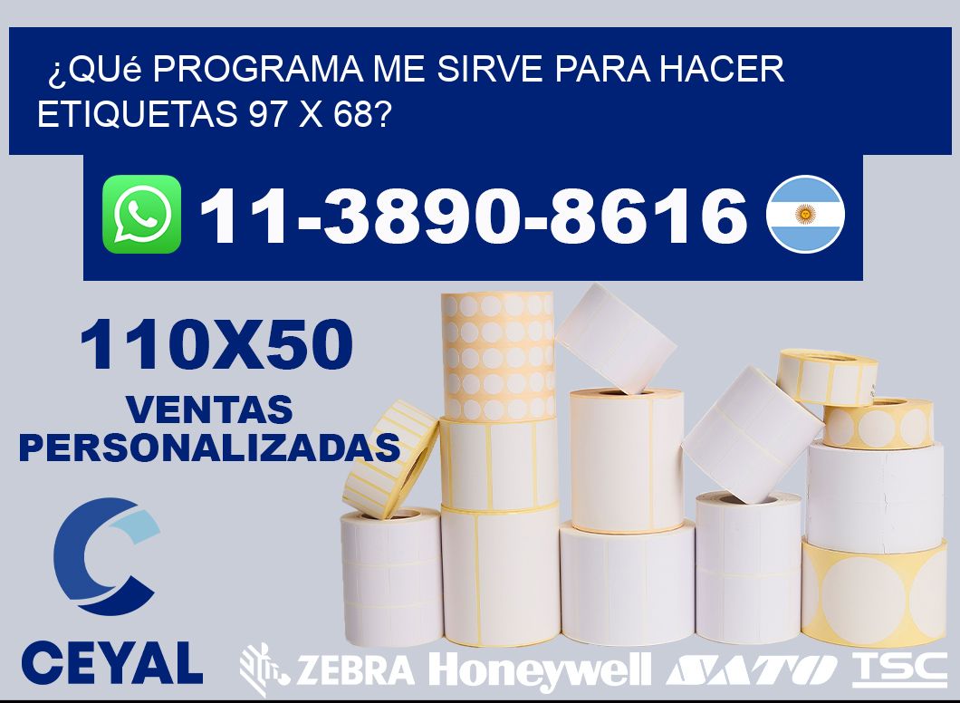 ¿Qué programa me sirve para hacer etiquetas 97 x 68?